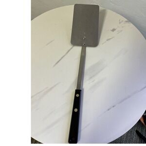 Vintage Stainless Steel Spatula Black Handle Kitchen Utensil USA Made